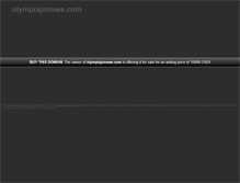 Tablet Screenshot of olympiajsnowe.com
